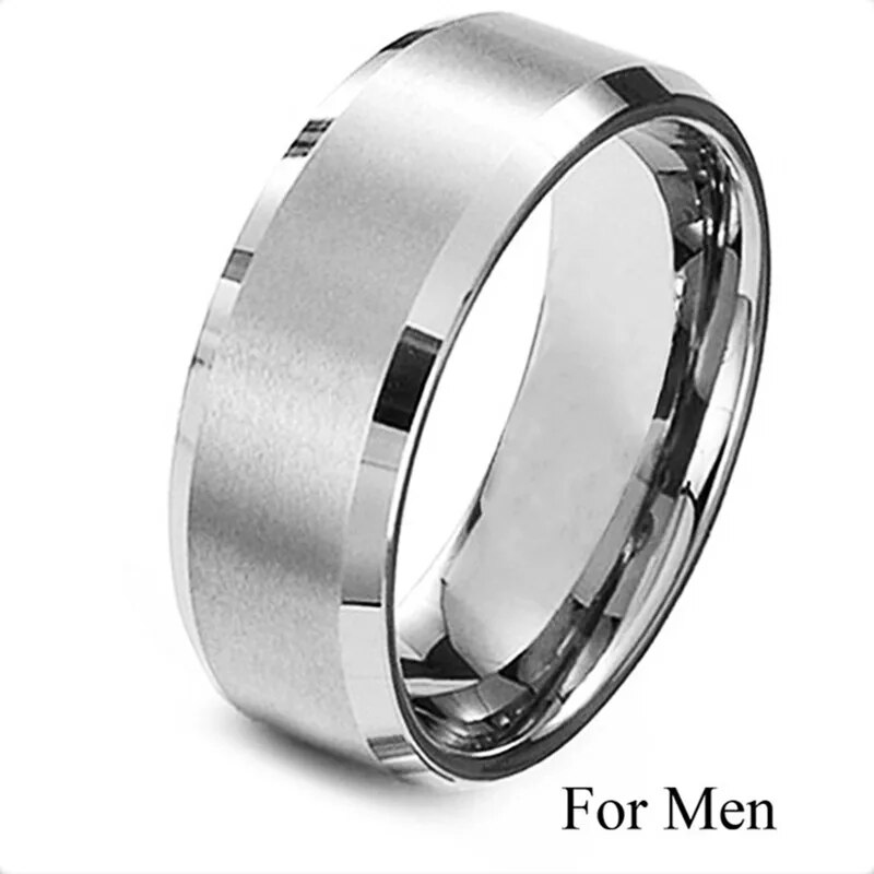 Tungsten Carbide Wedding Band Ring Brushed Silver Mens Jewelry Size 5-17 + Half