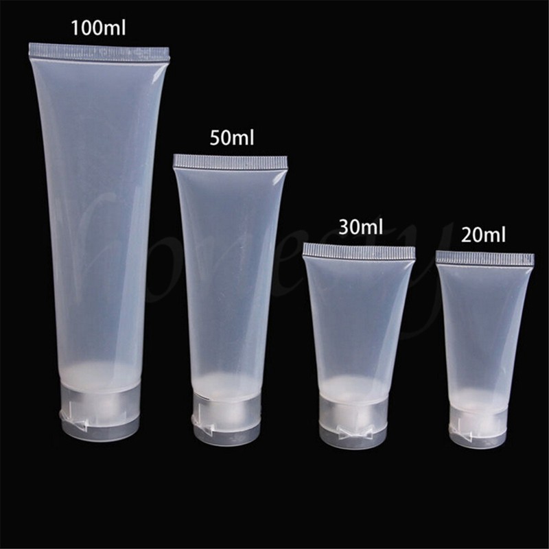 1PC Empty Plastic Portable Tubes Squeeze Cosmetic Cream Lotion Travel