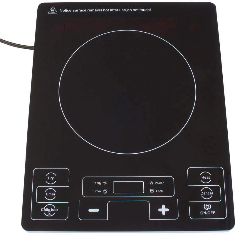 Precise Heat Countertop Flat Top Induction Cooker Hot Plate 1800w