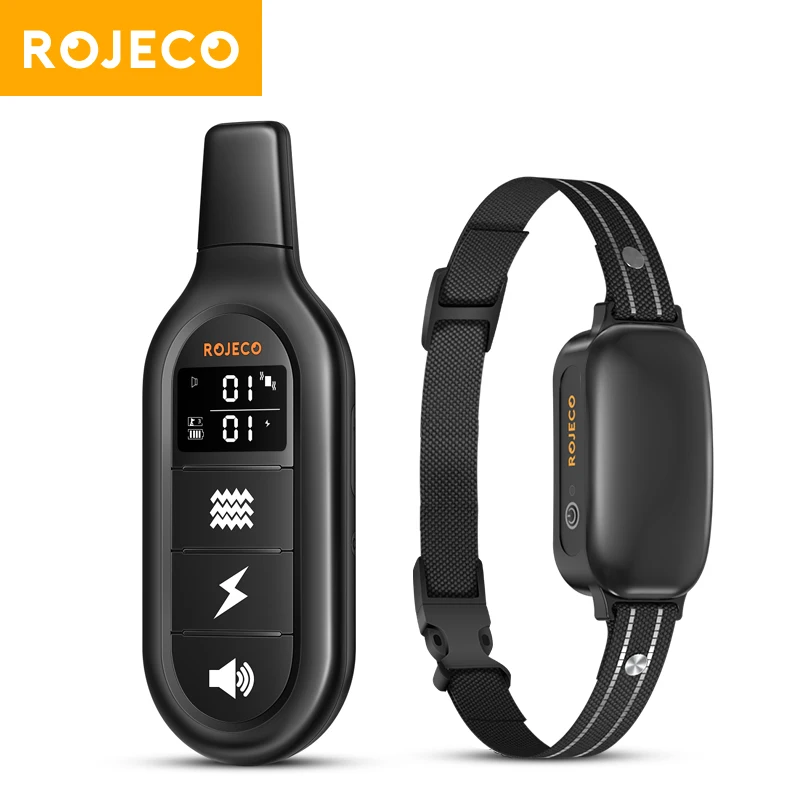 Electric Dog Training Collar Digital Rechargeable Remote Control IPX7 Waterproof