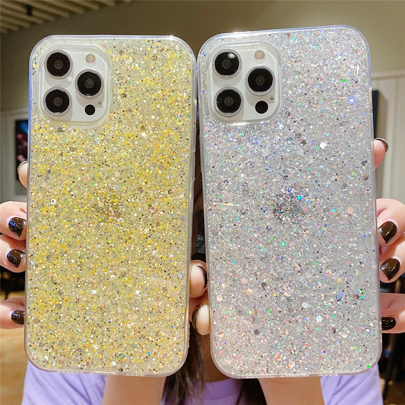 Glitter Case For iPhone X XR XS 11 12 13 14 Pro Max 6 6S 7 8