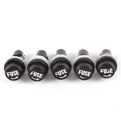 5PCS Chassis Panel Mount Fuse Holder Socket For 5*20 Glass Fuses 250V MOE-'h