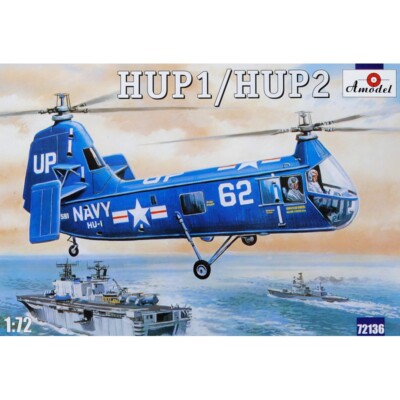 Amodel 72136 Plastic model kit 1:72 HUP-1/HUP-2 USAF helicopter - models kits