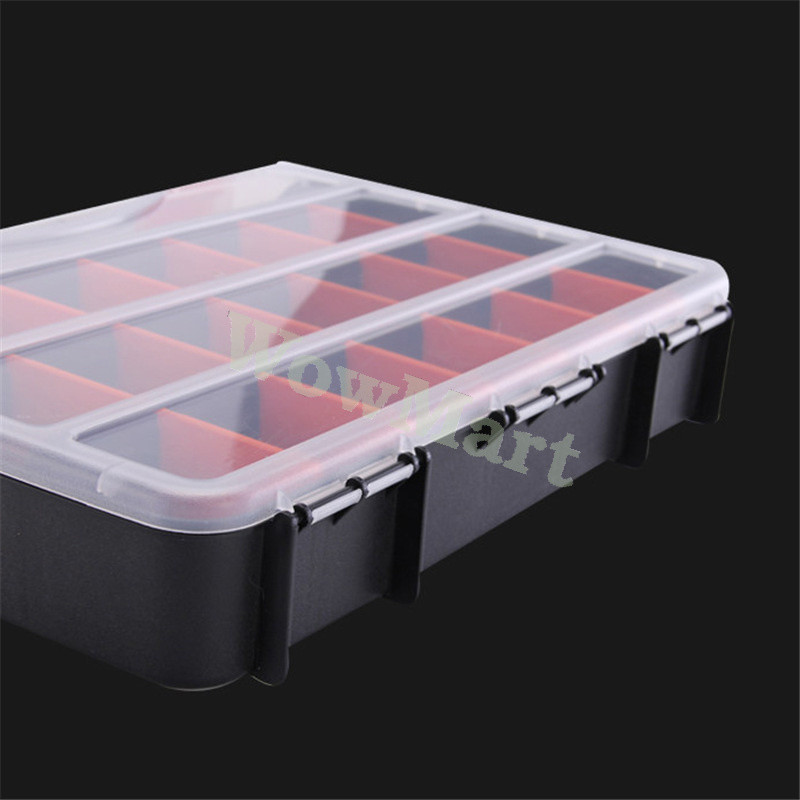 Durable Plastic Screw Nail Nut Bolt Parts Organizer Storage Carry Case