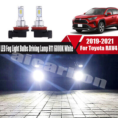Fit For Toyota RAV4 2019-2021 LED Fog Light Bulbs Driving Lamp H11 6000K