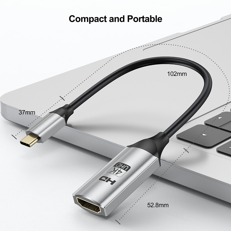 USB-C Type-C to HDMI HDTV Adapter Cable M/F 4K 60Hz for Samsung LG MacBook Pro
