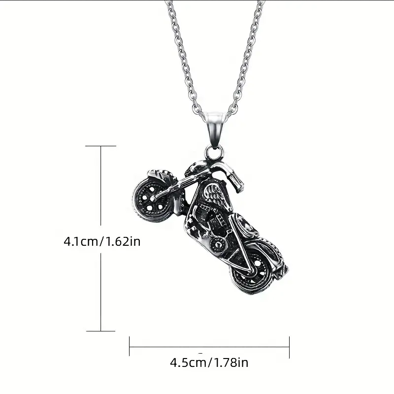 Motorcycle Jewelry Motorbike Chopper Scooter Dirt Bike Pendant Necklace