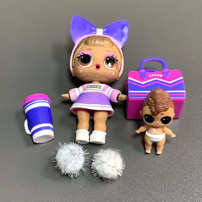 LOL Surprise Doll Cheer Sister & Lil Bro Cheer Sis Makeover Toy Puppen Spielzeug