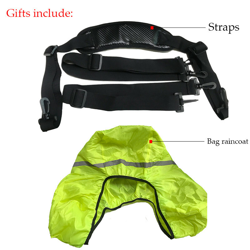 ENGWE MTB Bike Rack Bag Leather Bicycle Rear Seat Pannier Bag Shoulder