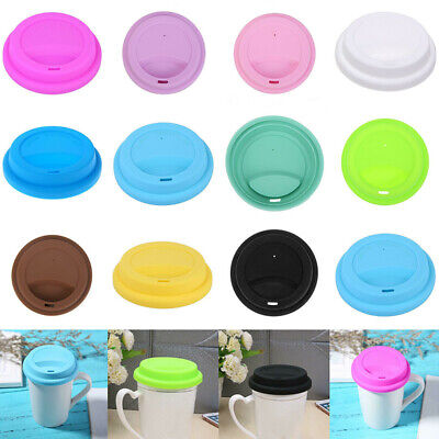 Silicone Reusable Leakproof Anti-Dust Cup Lid Cover Tea/Coffee Sealing Lids  Cap 