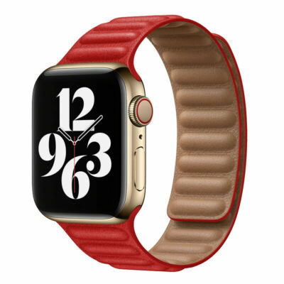 For Apple Watch Leather Magnetic Loop Band 42mm 38mm 44mm 40mm Series 6/5/4/3/2