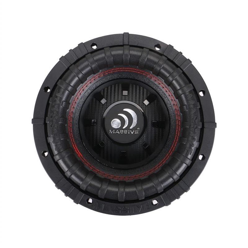 Massive Audio GTR82 | 8" 600 Watts RMS / 1200w MAX Dual 2 Ohm Subwoofer with