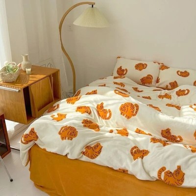 Dandelion Flowers Plants Soft Bedding Set Duvet Cover Flat Bed Sheet Pillowcases
