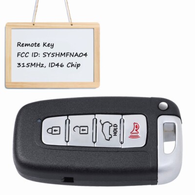 2009 - 2016 for Hyundai Genesis Coupe Remote Smart Key Fob FCC ID: SY5HMFNA04