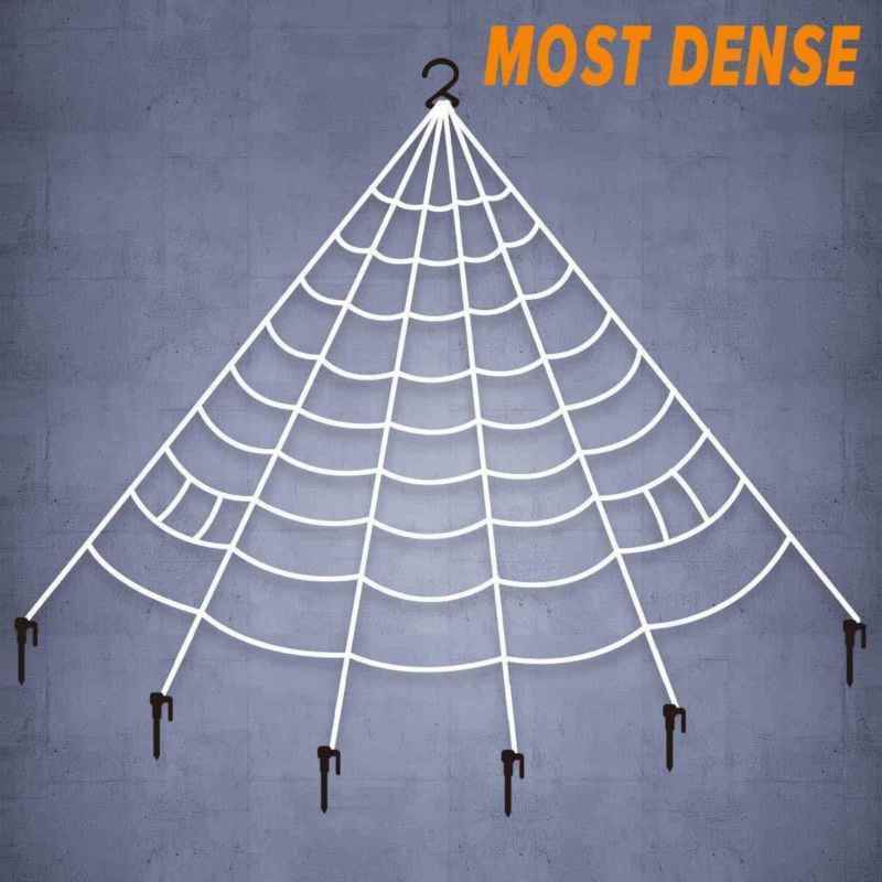 Giant Spider Web Outdoor Yard Decor White Mega Yard Ultimate Prop