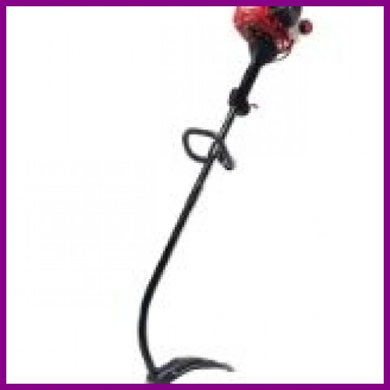 25 Cc 2-Stroke Curved Shaft Gas Trimmer with Fixed Line Trimmer Head