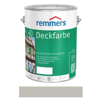 Remmers Deckfarbe Hellgrau 5 Liter Wetterschutz für Holz und Dachrinnen