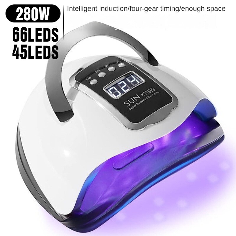 280W UV LED Nail Lamp Gel UV Light Nail Dryer for Gel Nail Polish Curing Lamp US