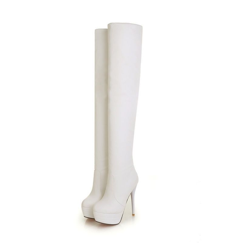 long white boots cheap