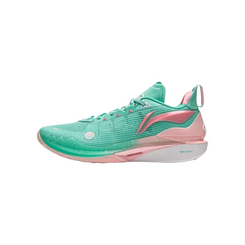 Pre-owned Li-ning Jb2 Jimmy Butler Miami Night Vice Basketball Shoes Abat081-17 In Pink Green