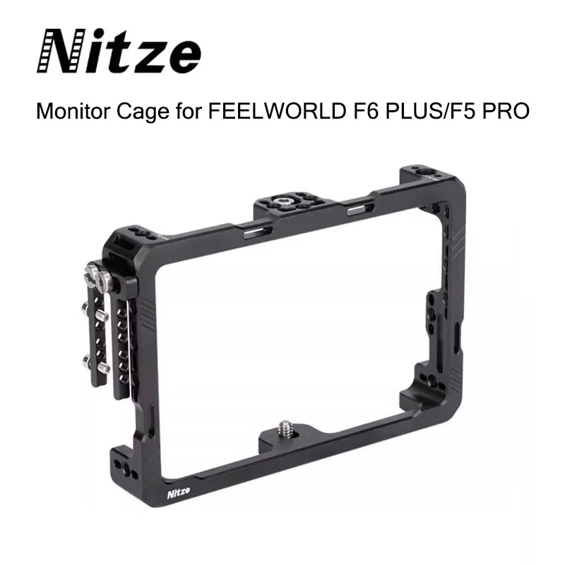Nitze Monitor Cage Bracket Protective Case for F6 PLUS 5-inch Monitor Cage for