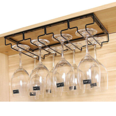 Details About Uk Wine Glass Rack Holder Hanger Hanging Bar Shelf Free Screws Rows Wall Mounted