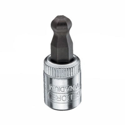 Gedore 2219417 IN 20 K 5 Screwdriver bit socket 1/4'' ball-end in-hex 5 mm