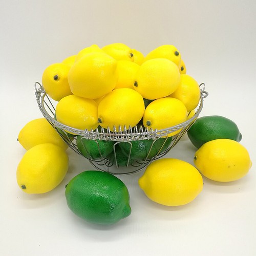 5Stk. Künstliche Zitronen Fotografie Requisiten Deko Realistische Obst Früchte F