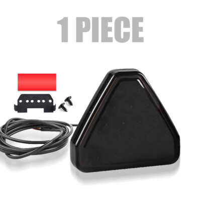 Universal F1 Style Triangle 19 LED Rear Stop 3rd Third Tail Brake Strobe Light