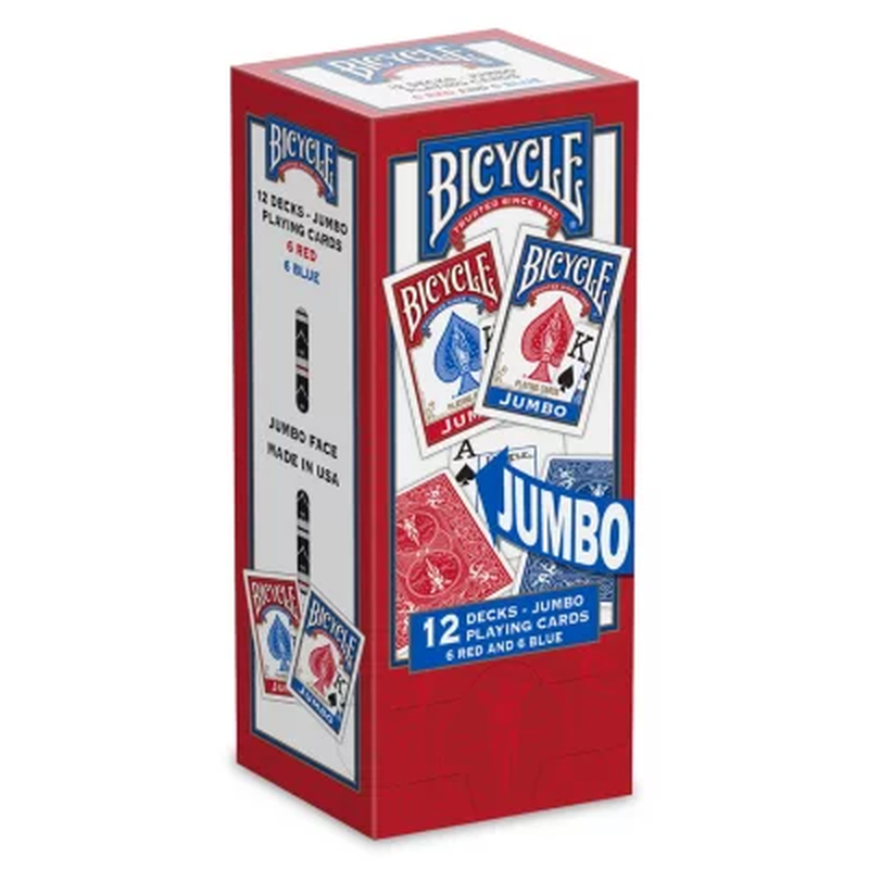 Jumbo Faces Playing Cards - 12 Pks.
