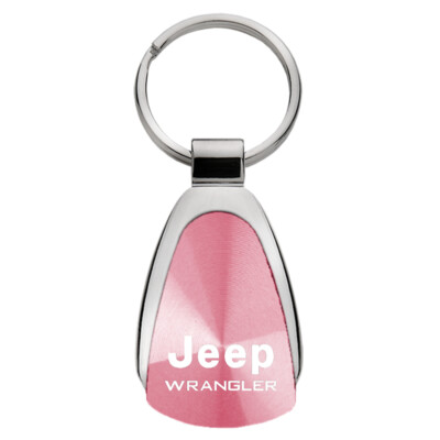 Jeep Wrangler Tear Drop Key Ring (Pink)