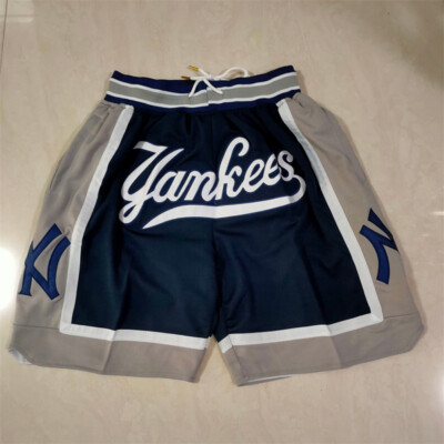New York Yankees Major League Baseball Men Deep Blue Shorts Size:S-3XL