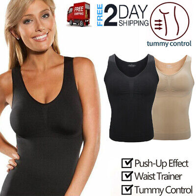Women Vest Slimming Tank Top Shaper Body Shapewear Tummy Control Seamless  Tops on OnBuy