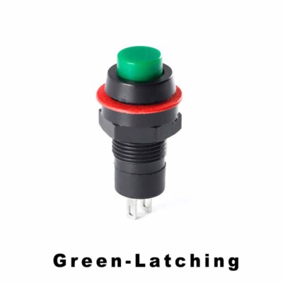 10mm Micro Small 2 Pin Round Push Button Momentary/Latching Switch 6 Color