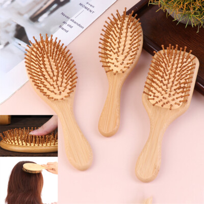 1Pc Hair Brush Women Massage Bamboo Combs Anti-Static Comb Styling To_z8