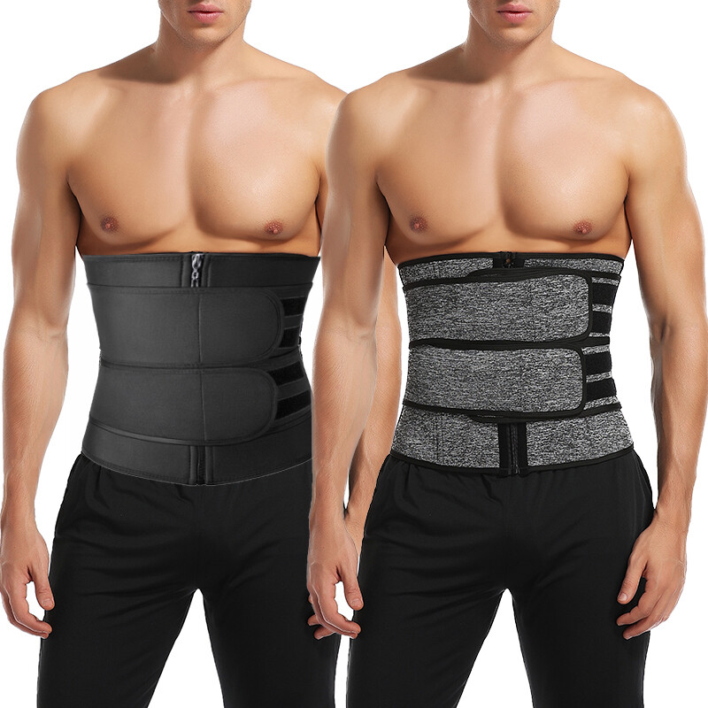 Men Belly Fat Burner Body Shaper Waist Trainer Sauna Sweat Belt for Weight Loss