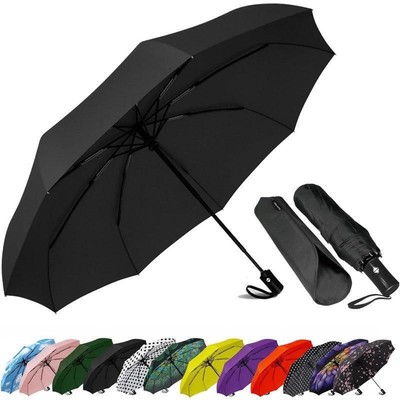 Windproof Travel Compact Umbrella-Automatic Umbrellas for Rain-Compact