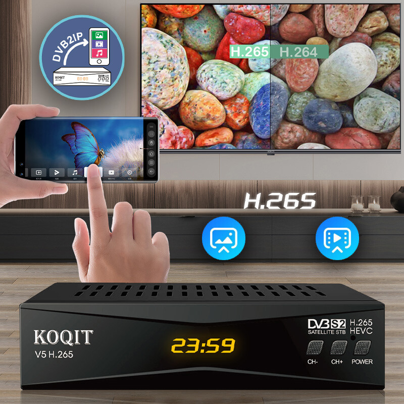 Free To Air DVB-S2 Satellite Receiver HD Decoder Dish Tv Box