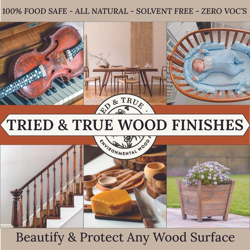 Tried & True Danish Oil &ndash; Pint &ndash; All Natural, All Purpose Finish for Wood, Food