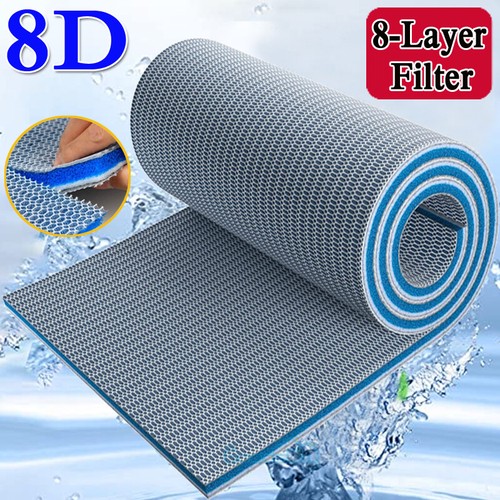 8-lagige Aquarium Filterpads – 40 X 30 Cm, Mehrschichtige Filtrationsmatte Für Klares Wasser