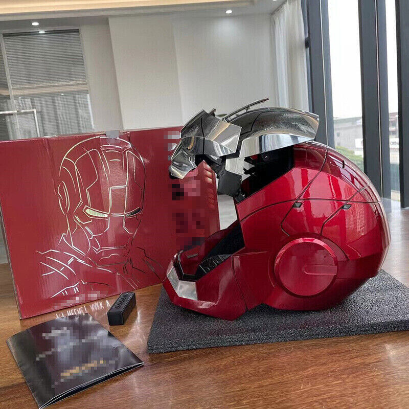 US! Autoking Iron Man 1:1 MK5 Helmet Mask Wearable Voice-control Transform Mask