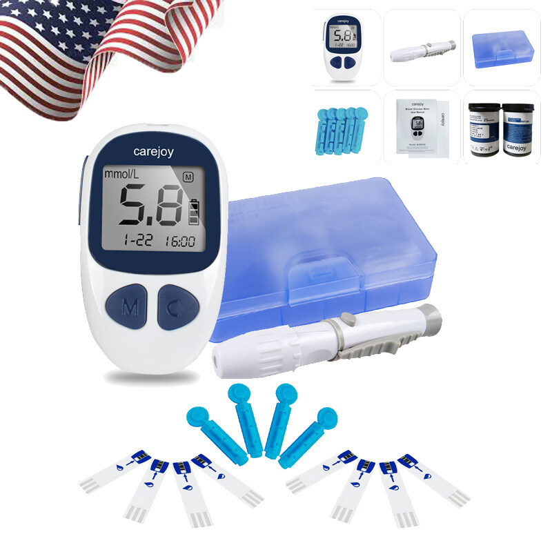 FDA Blood Glucose Kit Glucometer Sugar Meter Monitor Diabetes/test strips