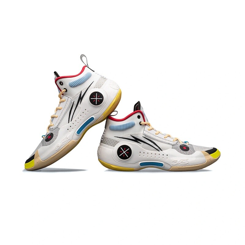 Pre-owned Li-ning Wade's Way Of Wade 10- Test R1 Men's Mid Top Basketball Shoes Abas115-6 In White