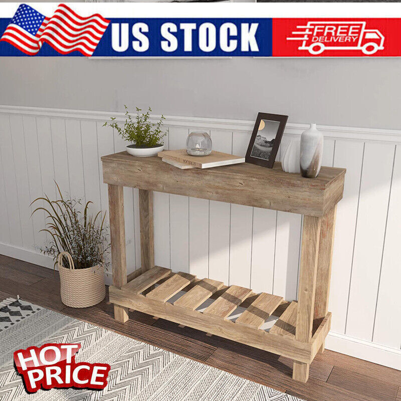 Reclaimed Wood Rustic Barnwood Entry Table Sofa Console Tabl