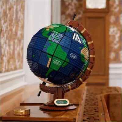NEW Globe Building Bricks Set 21332 pcs 2585 Expert World Globe Planet Earth