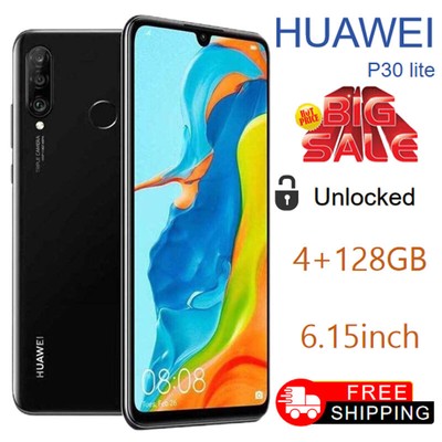 Huawei P30 Lite 6.15 Android 4+128GB New Sealed Unlocked - Big Sale  BLACK
