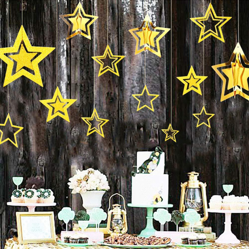 14pcs-hollow-out-stars-christmas-new-year-decor-shinny-pentagram-party-hanging