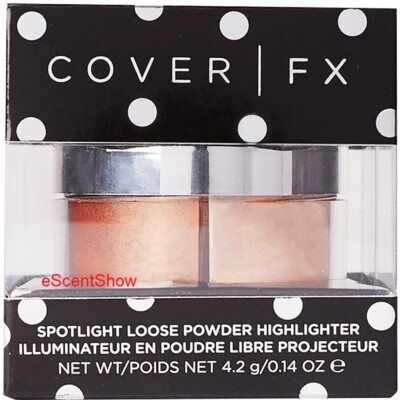COVER FX SPOTLIGHT LOOSE POWDER HIGHLIGHTER 4.2 G / .14  OZ FULL SIZE GLAM NIB