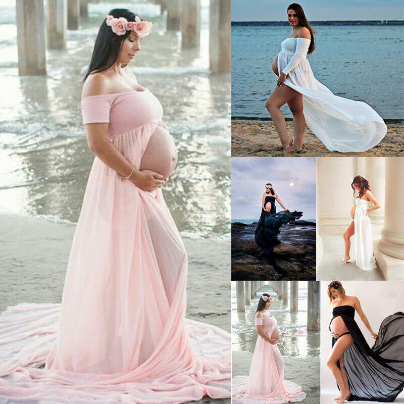 Spitze Schwangerschafts Umstandskleid Schwangerschaftskleid Kleid Fotoshooting Ebay
