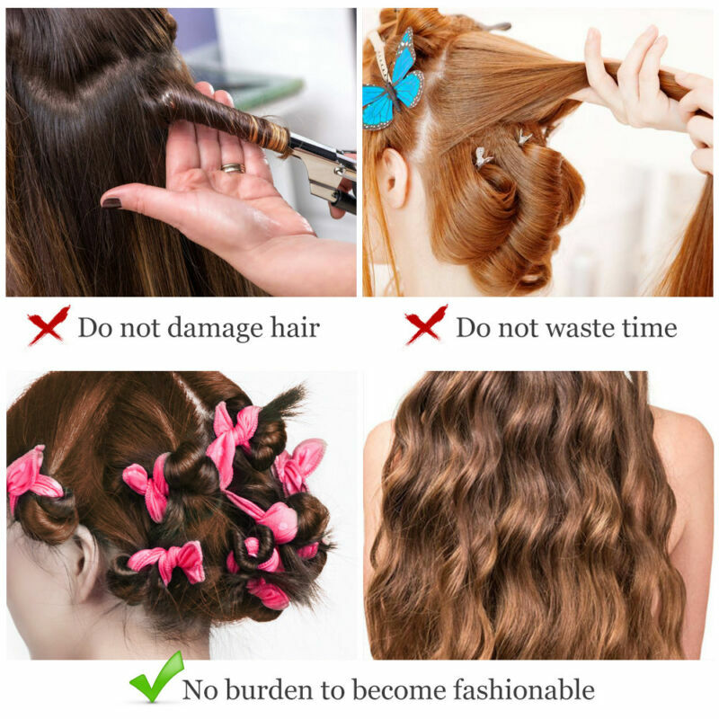 30pcs Hair Rollers Soft Foam Curler Flexible Long Short Hair